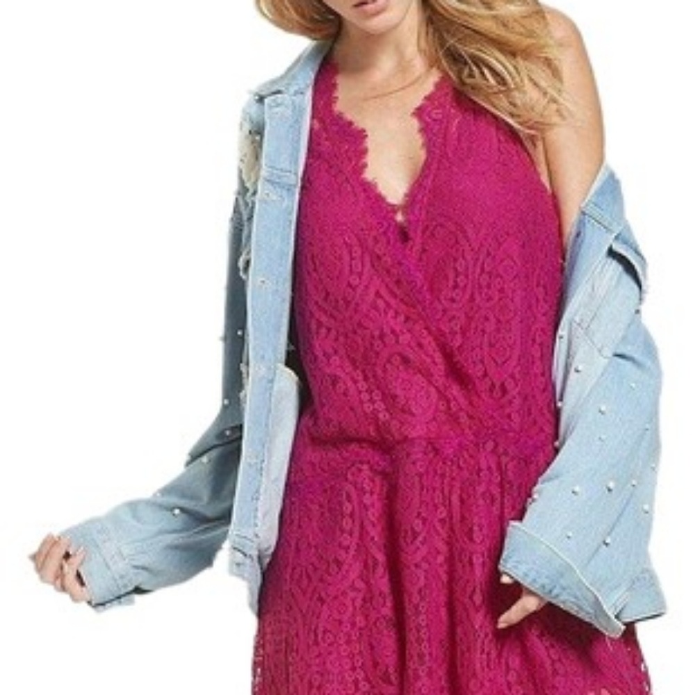 NWT, Free People Heart in Two Lace Mini Dress - Picture 5 of 15